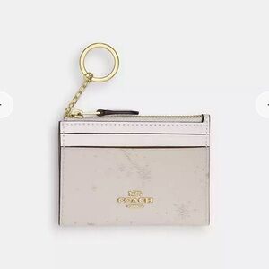 NWT Coach mini skinny ID case star print
